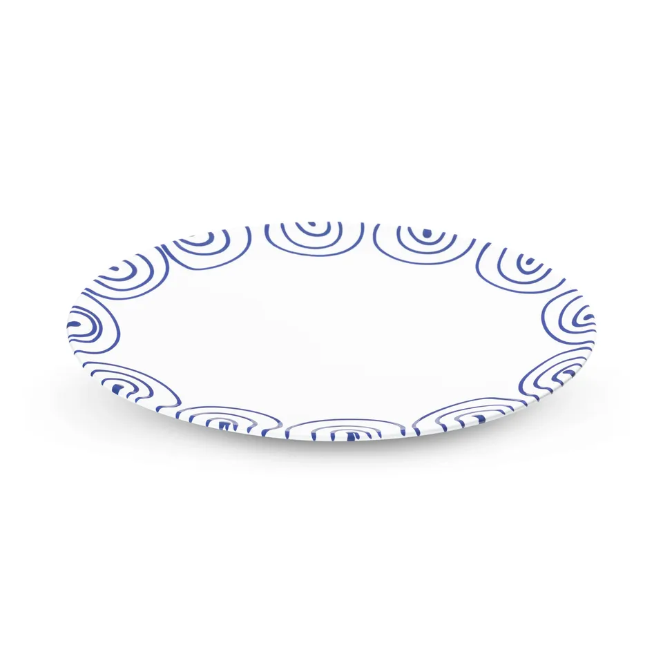 gmundner-keramik-dunkelblaugeflammt-platte-oval-33x26-cm image 1