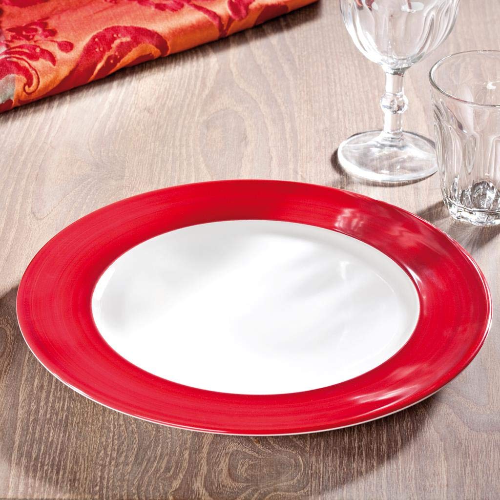 gmundner-keramik-gourmet-speiseteller-27-cm-variation-rubinrot image 7