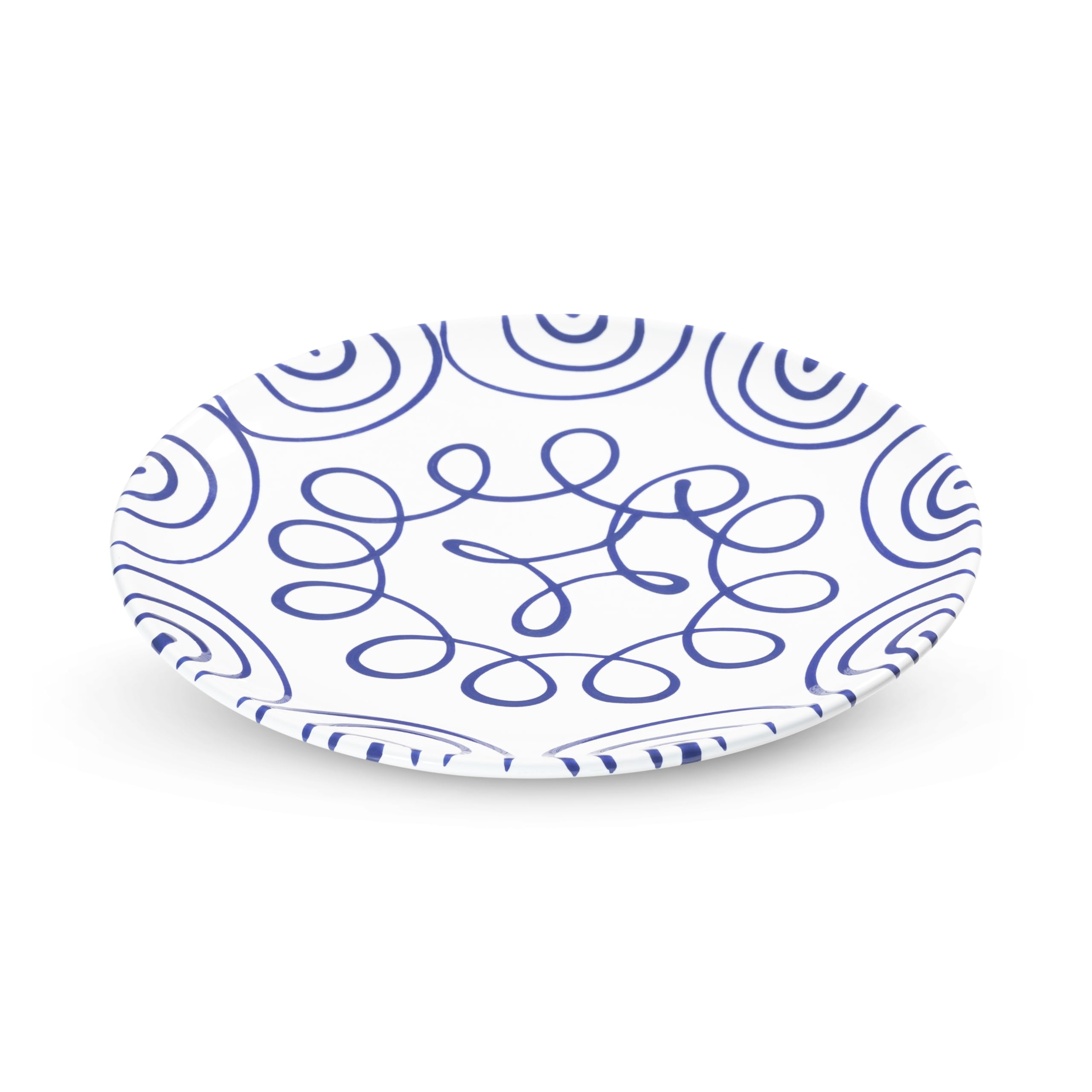 gmundner-keramik-speiseteller-25-cm-gelbgeflammt image 5