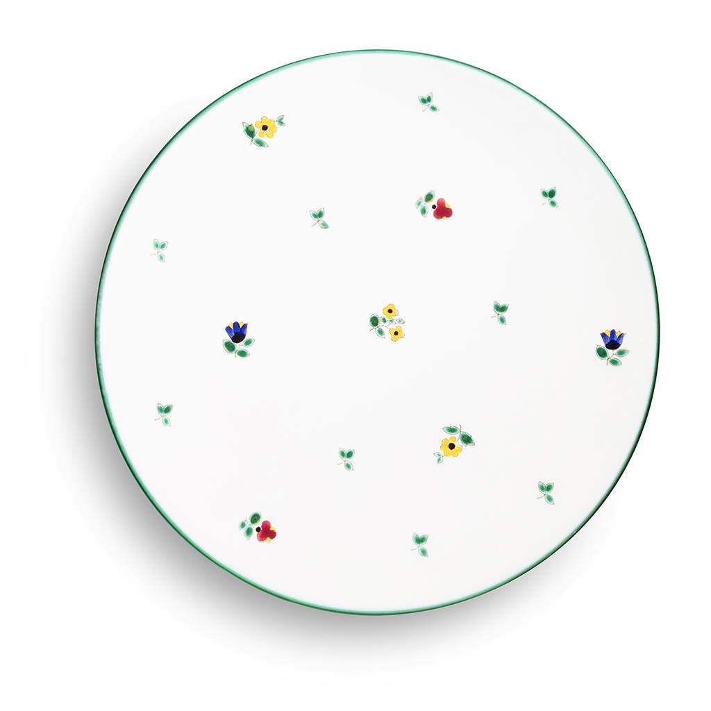 gmundner-keramik-speiseteller-cup-28-cm-streublumen-handgemacht-in-sterreich image 2