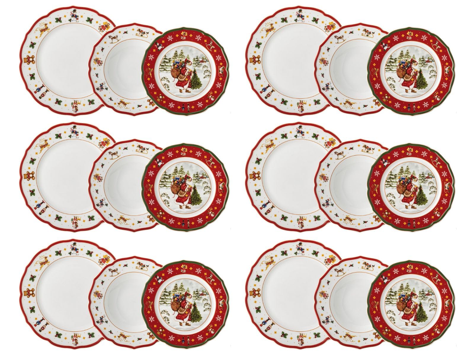hutschenreuther-happy-wintertime-weihnachtsgeschirr-set-18-teilig-ffcr-6-persone image 1