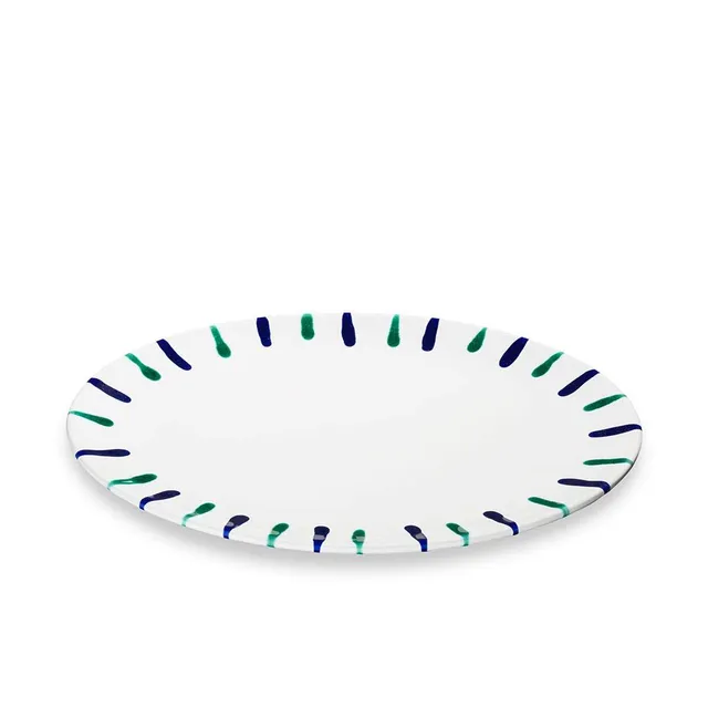 gmundner-keramik-platte-oval-traunsee-28-x-21-cm-handgemacht-in-sterreich image 1