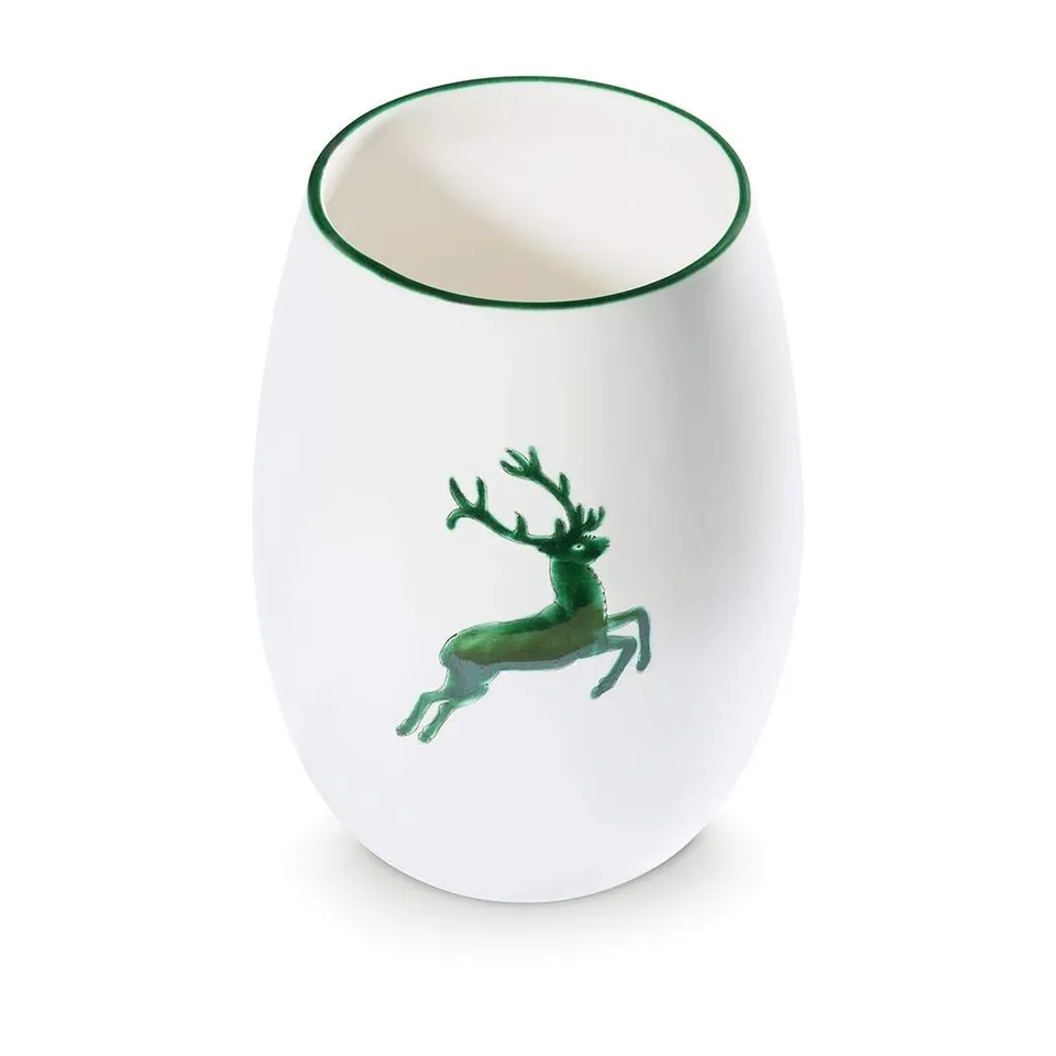 gmundner-keramik-vase-21-cm-gr3cener-hirsch-3cb7-keramikvase-handgemacht-in-36st image 1