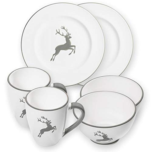 gmundner-keramik-gourmet-hfcttenfrfchstfcck-ffcr-2-grauer-hirsch-d3-6-teiliges-g image 2