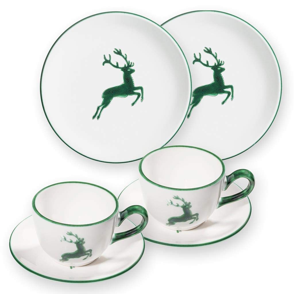 gmundner-keramik-gr-ner-hirsch-breakfast-for-two-geschirrset-6-teilig image 1