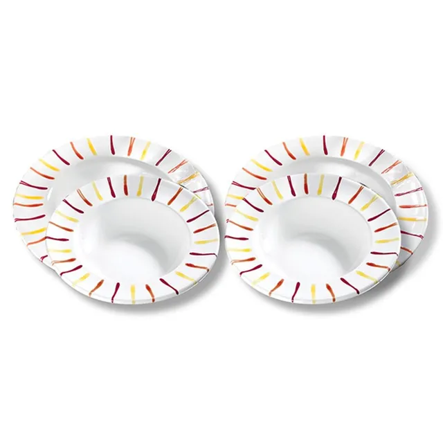 gmundner-keramik-dinner-for-two-gourmet-geschirrset-landlust-2-x-suppenteller-un image 1