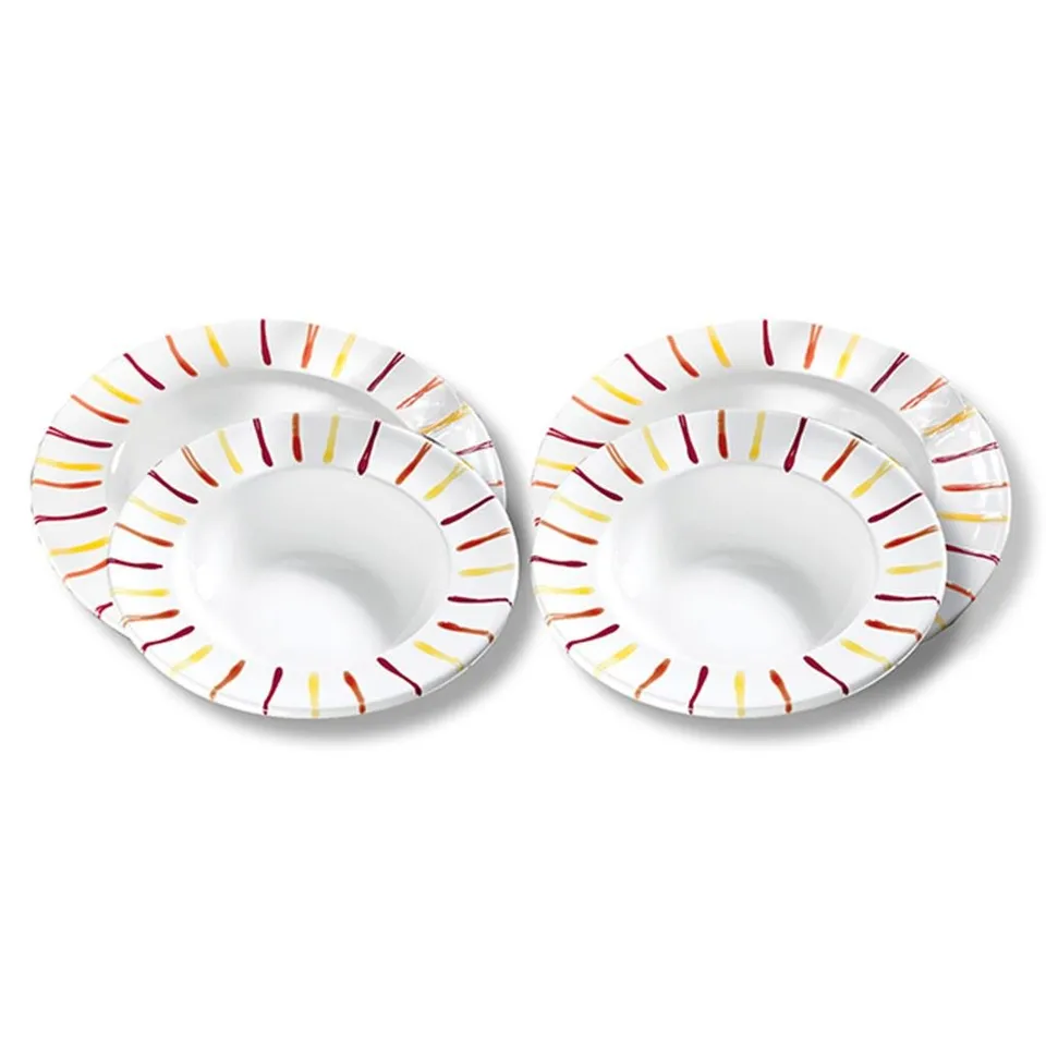 gmundner-keramik-dinner-for-two-gourmet-geschirrset-landlust-2-x-suppenteller-un image 1