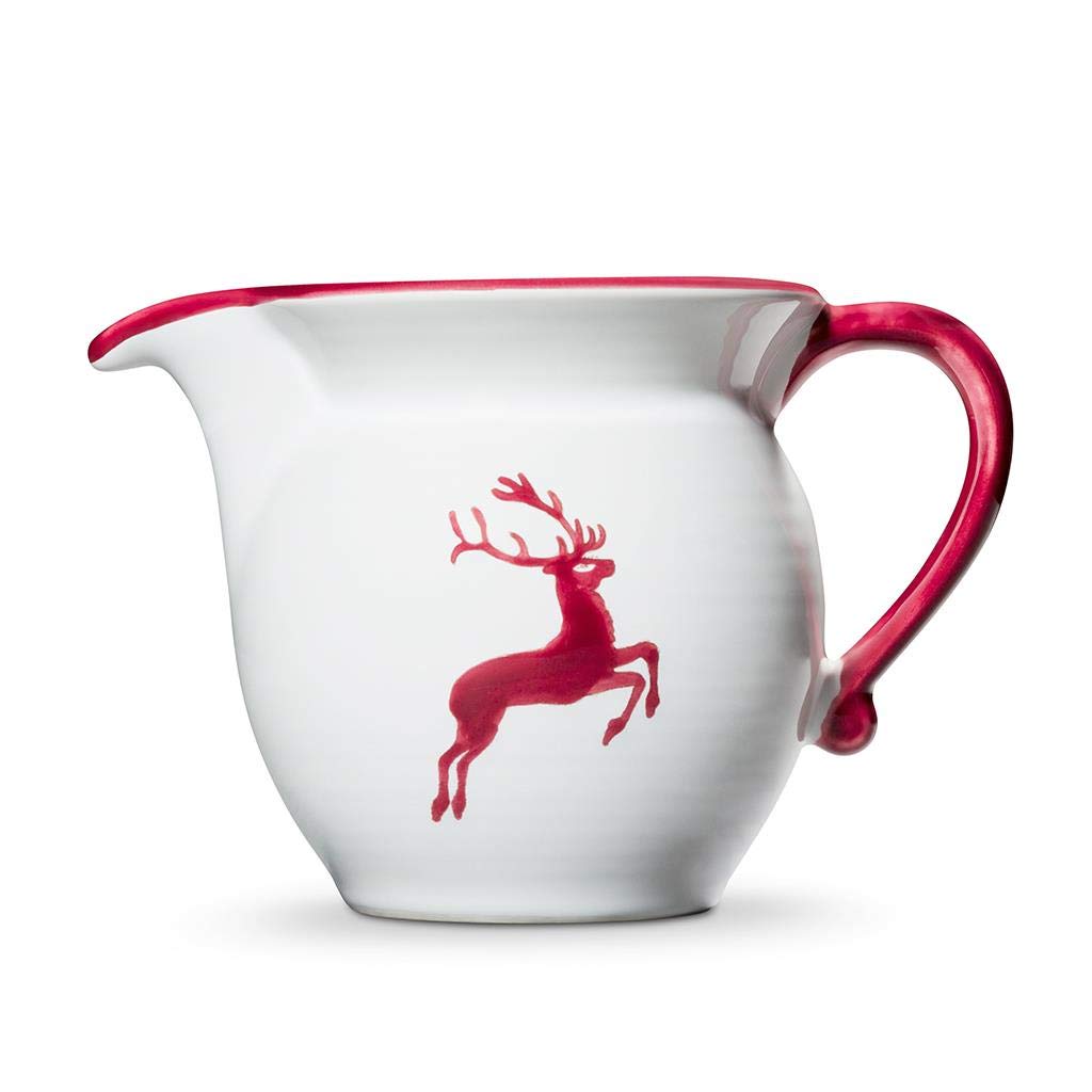 gmundner-keramik-milchgie-er-glatt-0-5-liter-bordeauxroter-hirsch image 2
