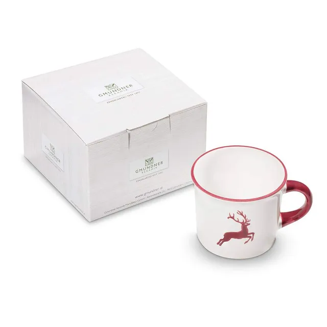 gmundner-keramik-bordeauxroter-hirsch-kaffeeh-ferl-glatt-0-24-liter image 1