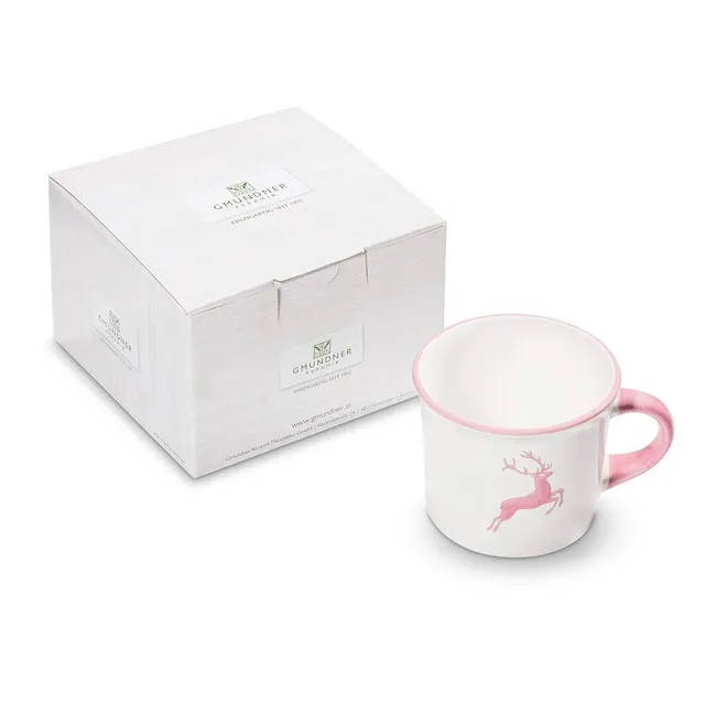 gmundner-keramik-kaffeeh3c4ferl-glatt-0-24-l-rosa-hirsch-3cb7-tasse-handgemacht- image 1