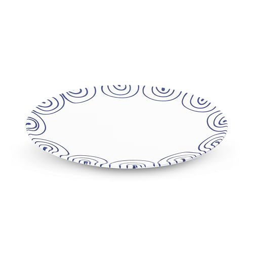 gmundner-keramik-dunkelblaugeflammt-platte-oval-33x26-cm image 3