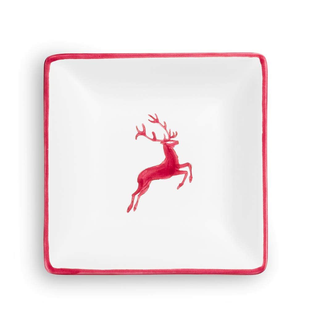 gmundner-keramik-snackschale-bordeauxroter-hirsch-11-x-11-cm-handgemacht-in-ster image 2