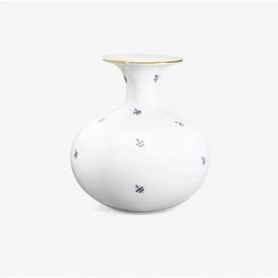 augarten-vase-ellipsenf-rmig-14-cm-porzellanvase-mit-kornblumendekor image 1