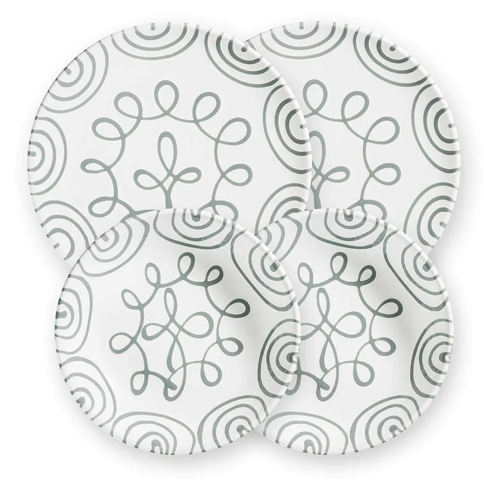 gmundner-keramik-dinner-for-two-classic-geschirrset-graugeflammt-2-x-suppentelle image 1