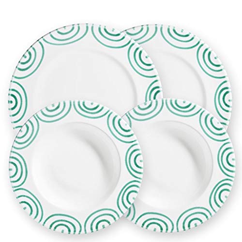 gmundner-keramik-dinner-for-two-gourmet-geschirrset-gr-ngeflammt-4-teilig-2-supp image 2