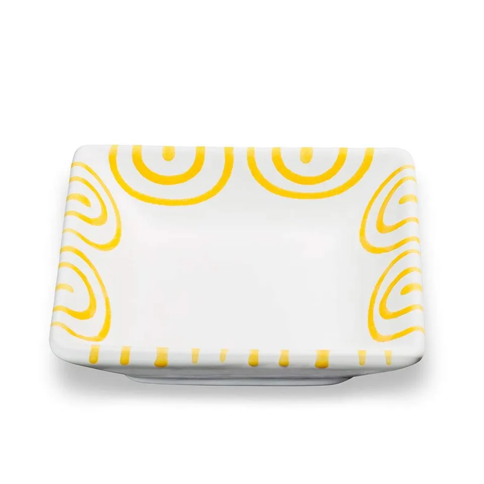 gmundner-keramik-snackschale-gelbgeflammt-11-x-11-cm-handgemacht-in-sterreich image 1