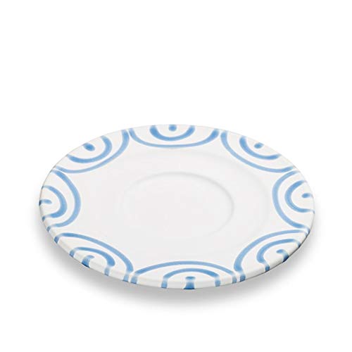 gmundner-keramik-unterteller-cappuccino-gourmet-14-cm-blaugeflammt image 3