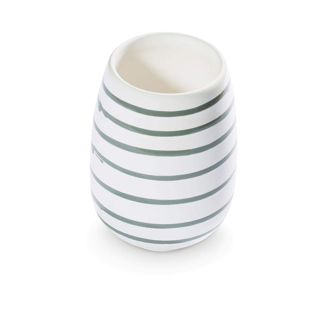 gmundner-keramik-vase-11-cm-graugeflammt image 1