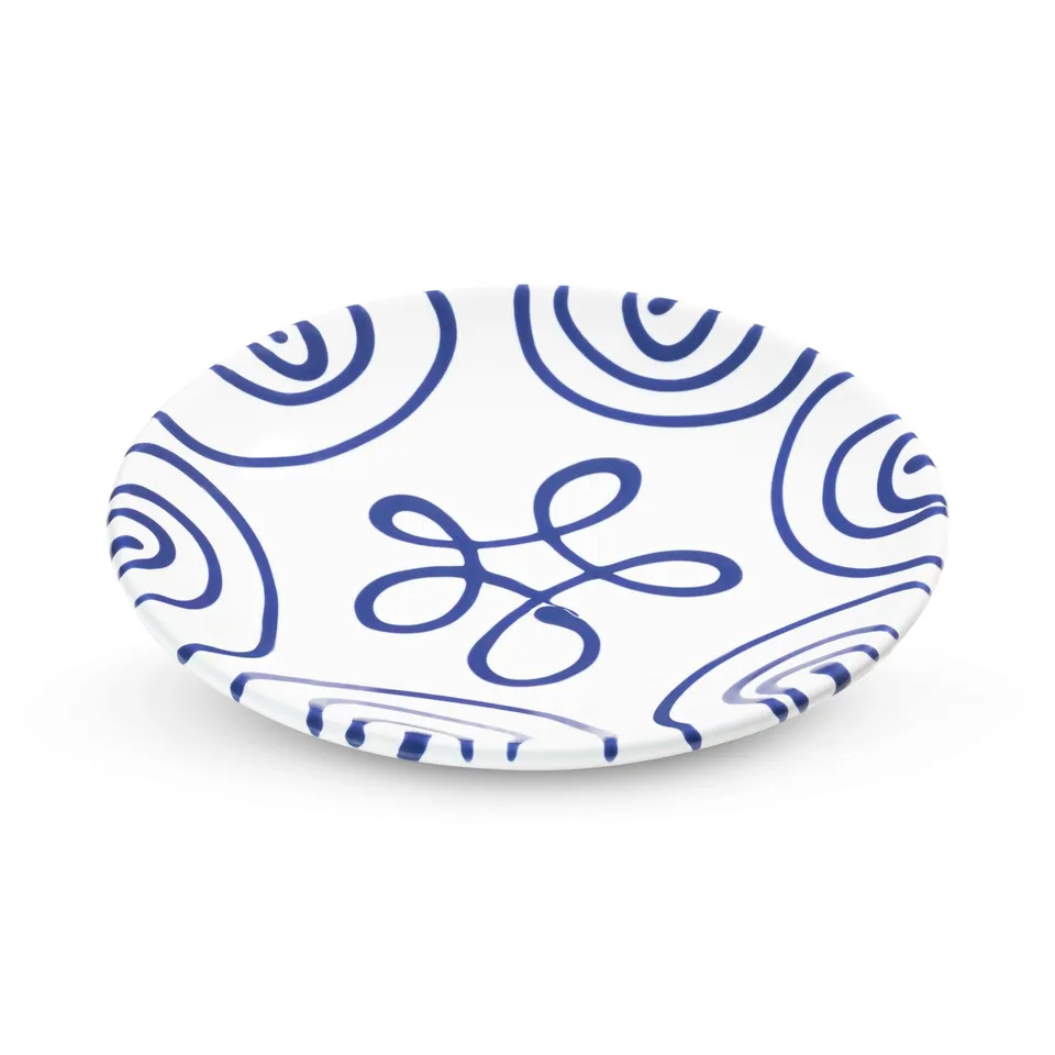 gmundner-keramik-dunkelblaugeflammt-unterteller-cup-15-cm image 1