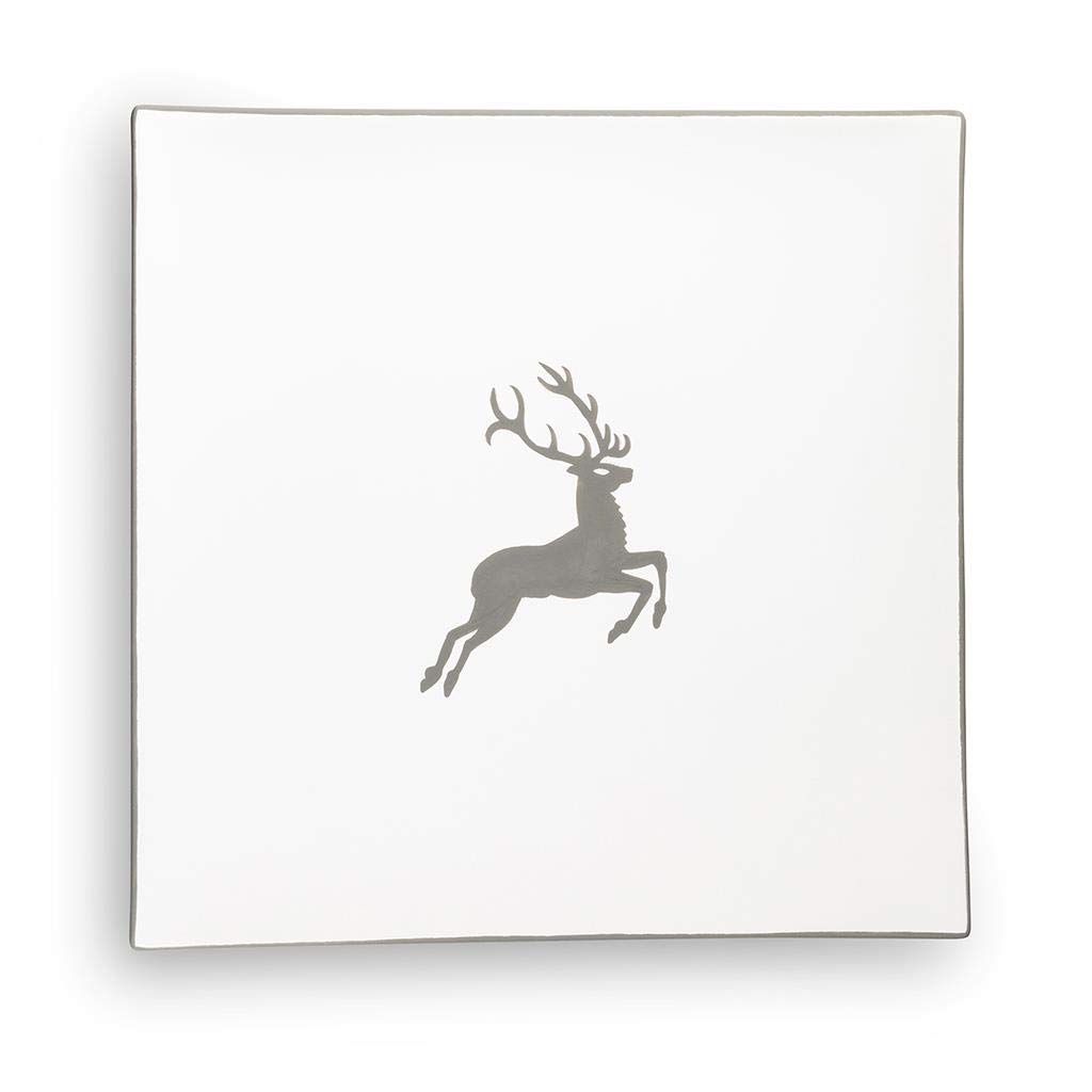 gmundner-keramik-platzteller-eckig-31-x-31-cm-grauer-hirsch image 2
