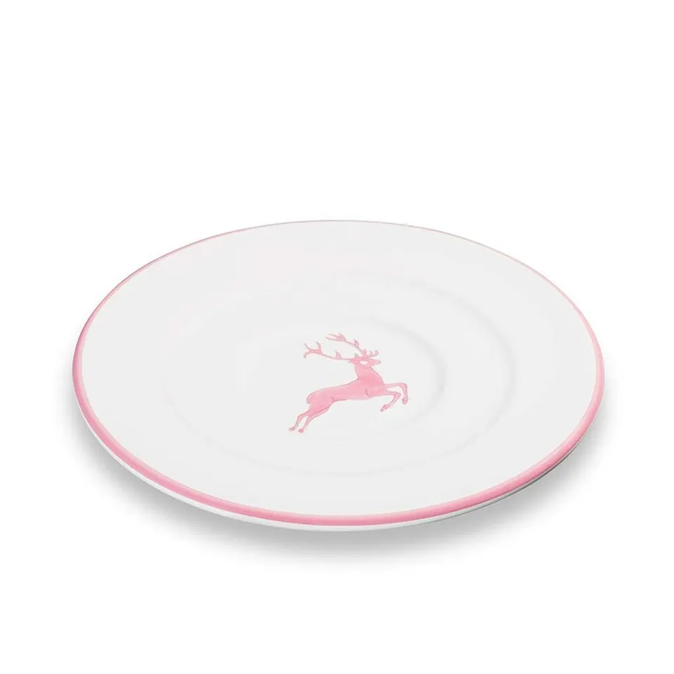 gmundner-keramik-rosa-hirsch-unterteller-kaffee-gourmet-16-cm image 1