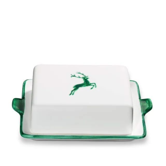 gmundner-keramik-gr-ner-hirsch-butterdose-20-5-x-14-5-x-5-7-cm image 1