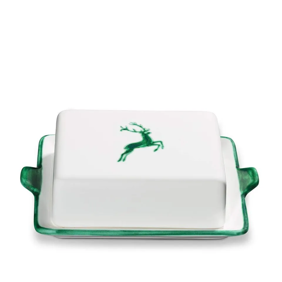 gmundner-keramik-gr-ner-hirsch-butterdose-20-5-x-14-5-x-5-7-cm image 1
