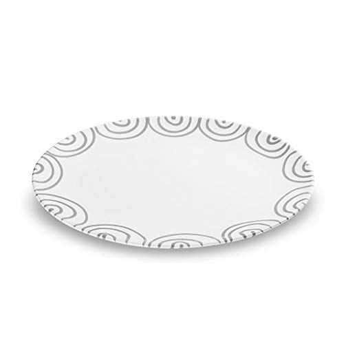gmundner-keramik-platte-oval-33-cm-graugeflammt image 3
