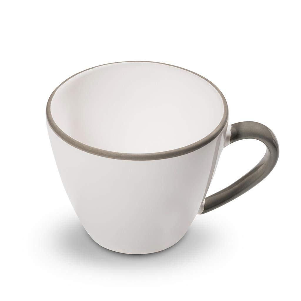 gmundner-keramik-kaffeetasse-gourmet-0-2-liter-grauer-rand image 1