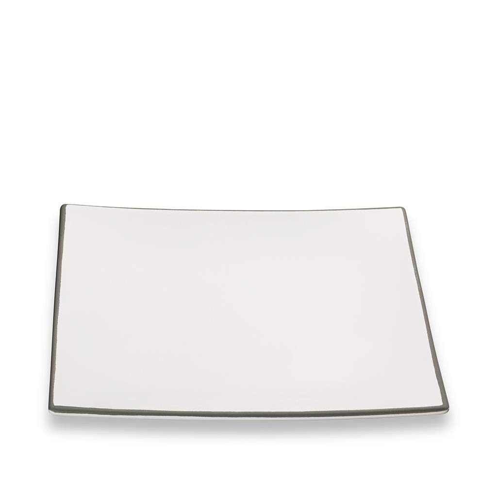 gmundner-keramik-speiseteller-grauer-rand-26-cm-handgemacht-in-sterreich image 1