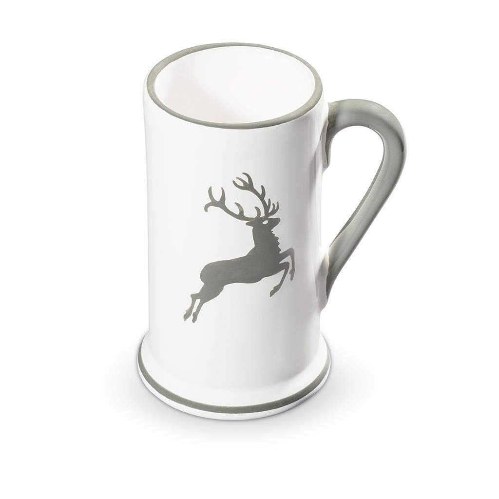 gmundner-keramik-bierkrug-0-3-l-grauer-hirsch image 1