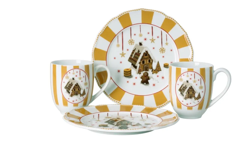 hutschenreuther-christmas-love-beige-set-4-teilig-2x-teller-22-cm-2x-becher-0-40 image 1
