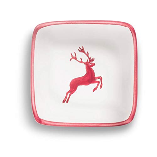 gmundner-keramik-sch-lchen-quadratisch-bordeauxroter-hirsch-9-x-9-x-3-4-cm-handg image 5