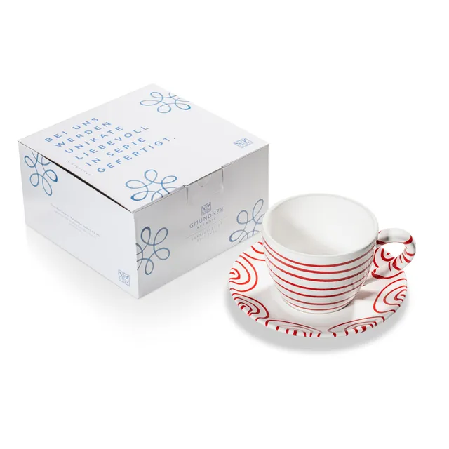 gmundner-keramik-rotgeflammt-teetasse-maxima-mit-unterteller-handgemacht-in-ster image 1