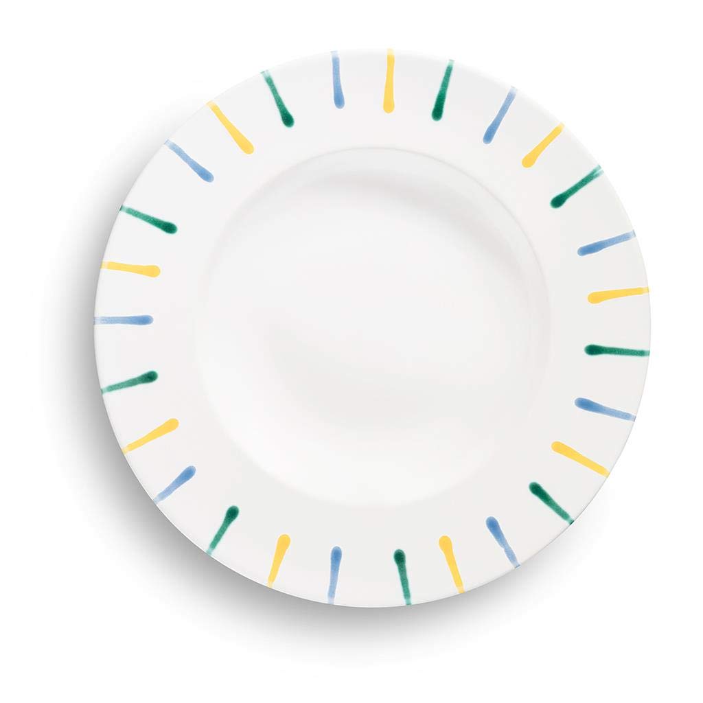 gmundner-keramik-pastateller-gourmet-29-cm-buntgeflammt-handgemacht-in-sterreich image 2