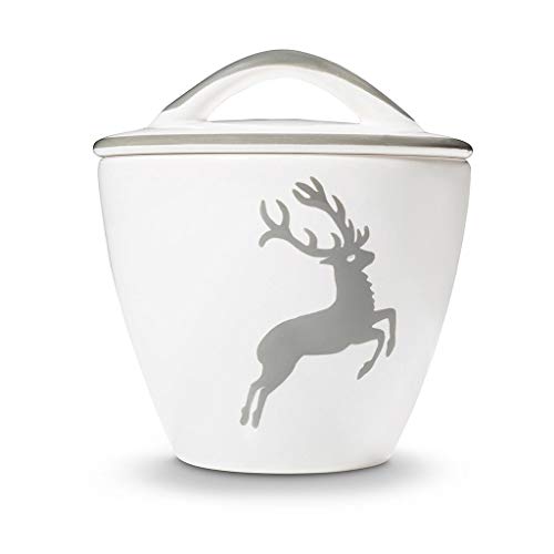 gmundner-keramik-grauer-hirsch-zuckerdose-gourmet-9-cm image 5