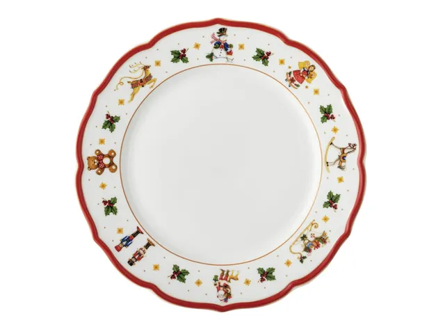 hutschenreuther-happy-wintertime-red-teller-flach-27-cm-porzellan image 1