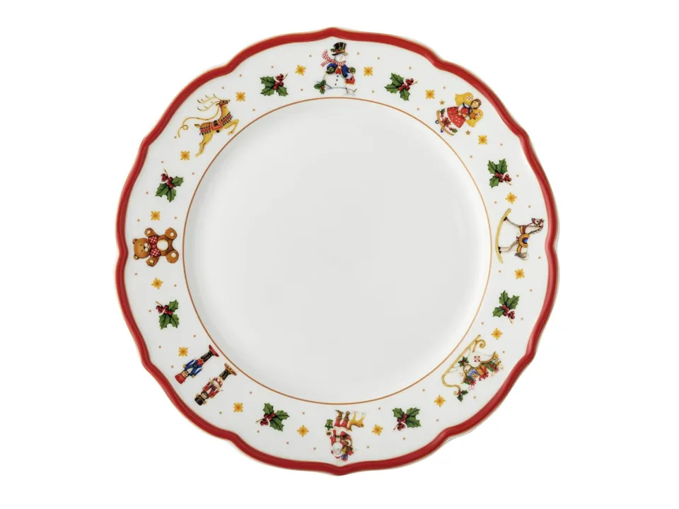 hutschenreuther-happy-wintertime-red-teller-flach-27-cm-porzellan image 1