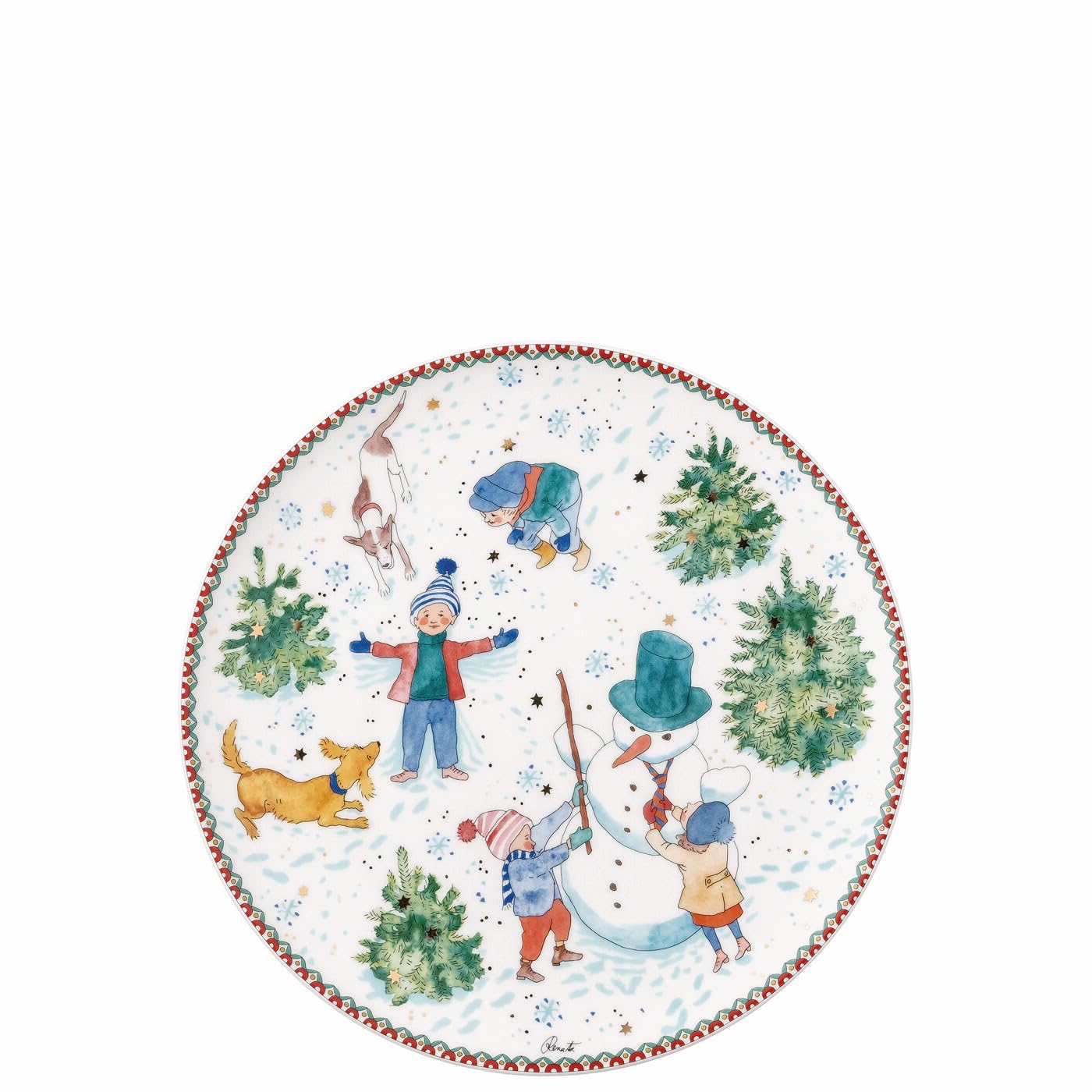 hutschenreuther-sammelkollektion-2025-weihnachtsspiele-teller-flach-22-cm image 3