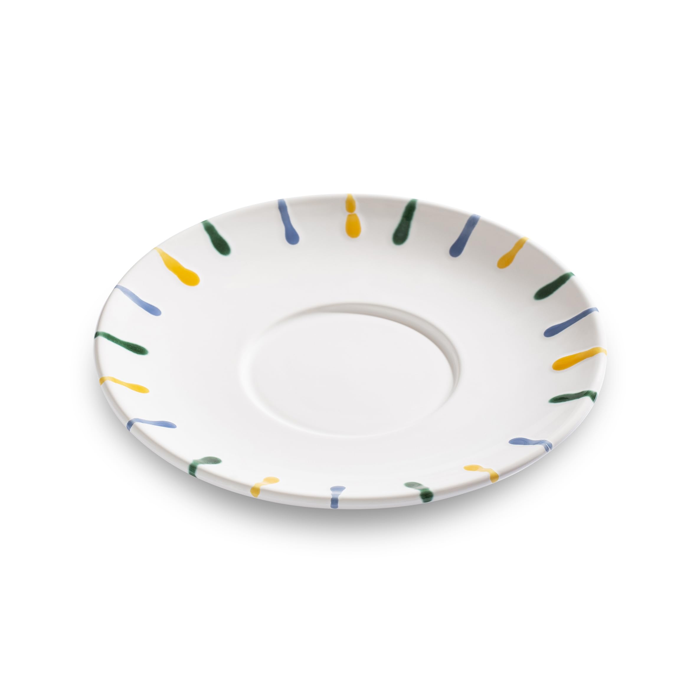 gmundner-keramik-buntgeflammt-unterteller-teetasse-maxima-18-cm image 1