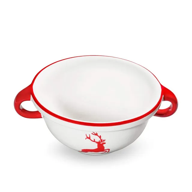 gmundner-keramik-hirsch-weitling-rubinroter-hirsch-0-6-liter image 1