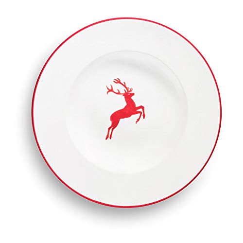 gmundner-keramik-pastateller-gourmet-29-cm-rubinroter-hirsch image 5