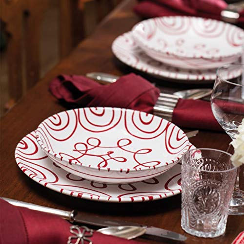 gmundner-keramik-dinner-for-two-classic-geschirrset-rotgeflammt-4-teilig-handgem image 4