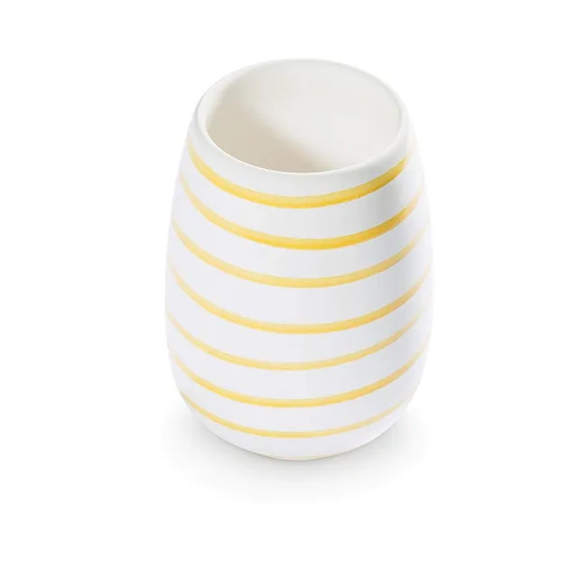 gmundner-keramik-vase-11-cm-gelbgeflammt image 1