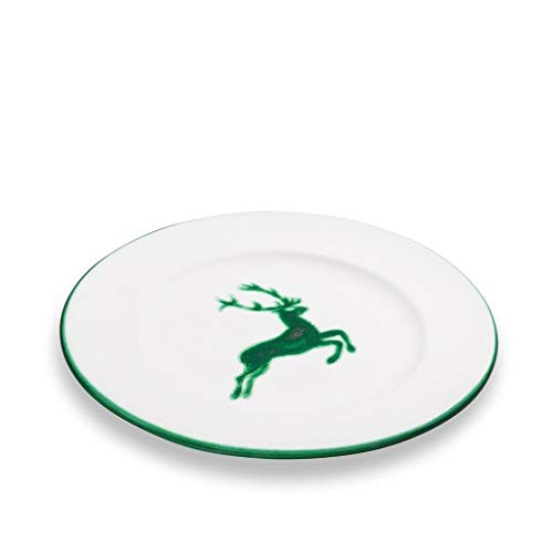 gmundner-keramik-dessertteller-gourmet-18-cm-gr-ner-hirsch-handgemacht-in-sterre image 3