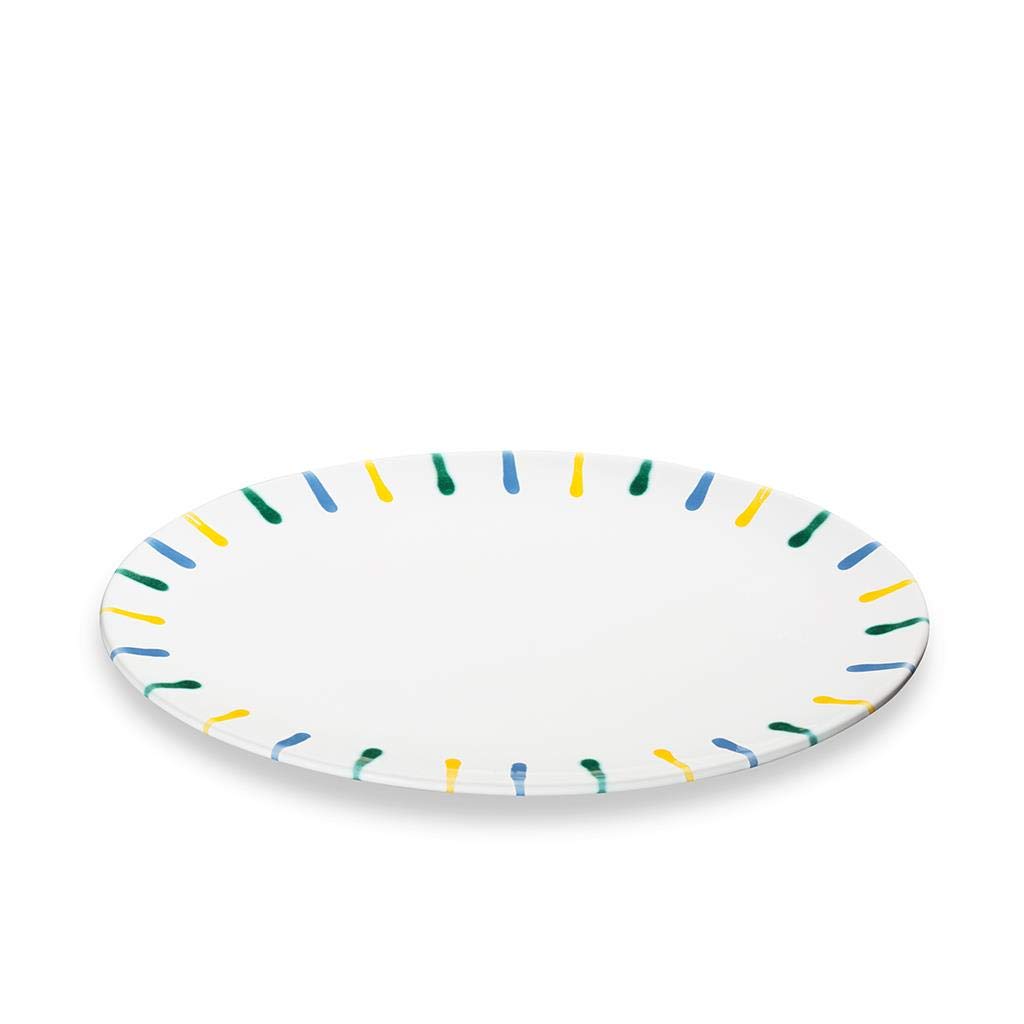 gmundner-keramik-platte-oval-buntgeflammt-28-x-21-cm-handgemacht-in-sterreich image 1