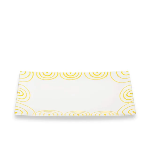 gmundner-keramik-platte-rechteckig-gelbgeflammt-30-x-20-cm-handgemacht-in-sterre image 1