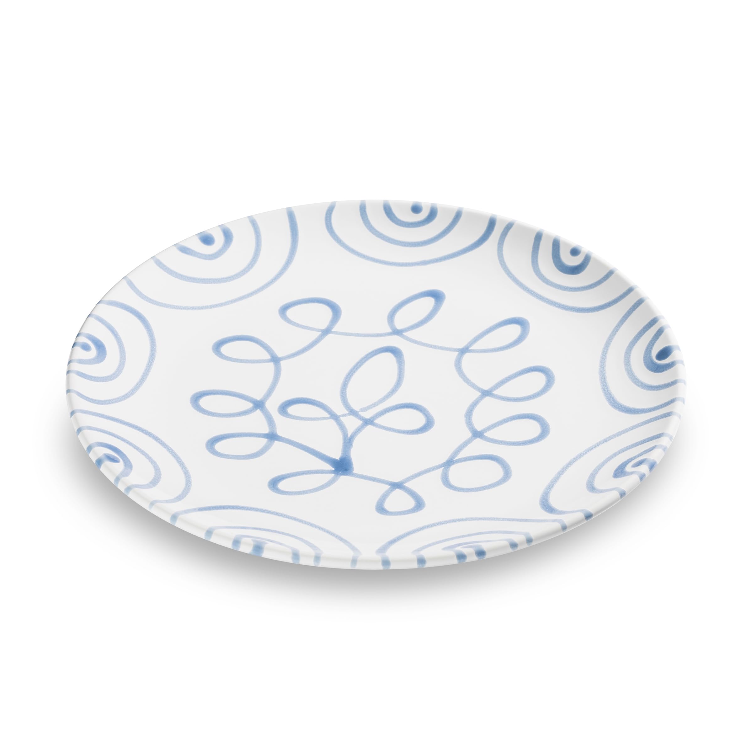 gmundner-keramik-speiseteller-25-cm-gelbgeflammt image 3