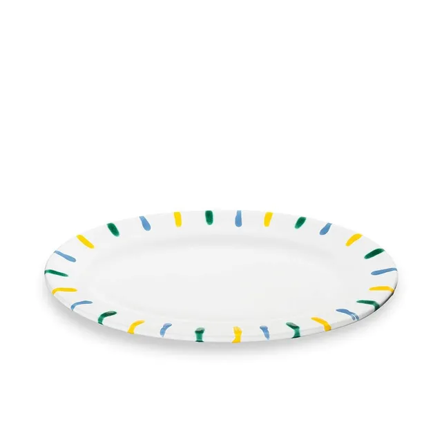 gmundner-keramik-platte-oval-21-x-14-cm-buntgeflammt-handgemacht-in-sterreich image 1