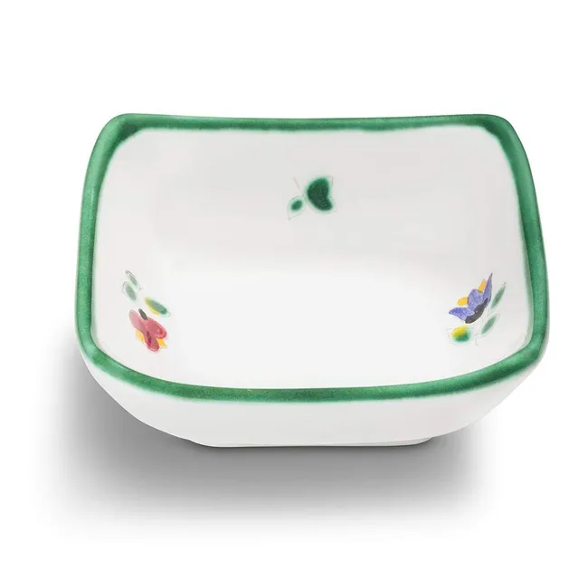 gmundner-keramik-sch-lchen-quadratisch-9-x-9-cm-streublumen image 1